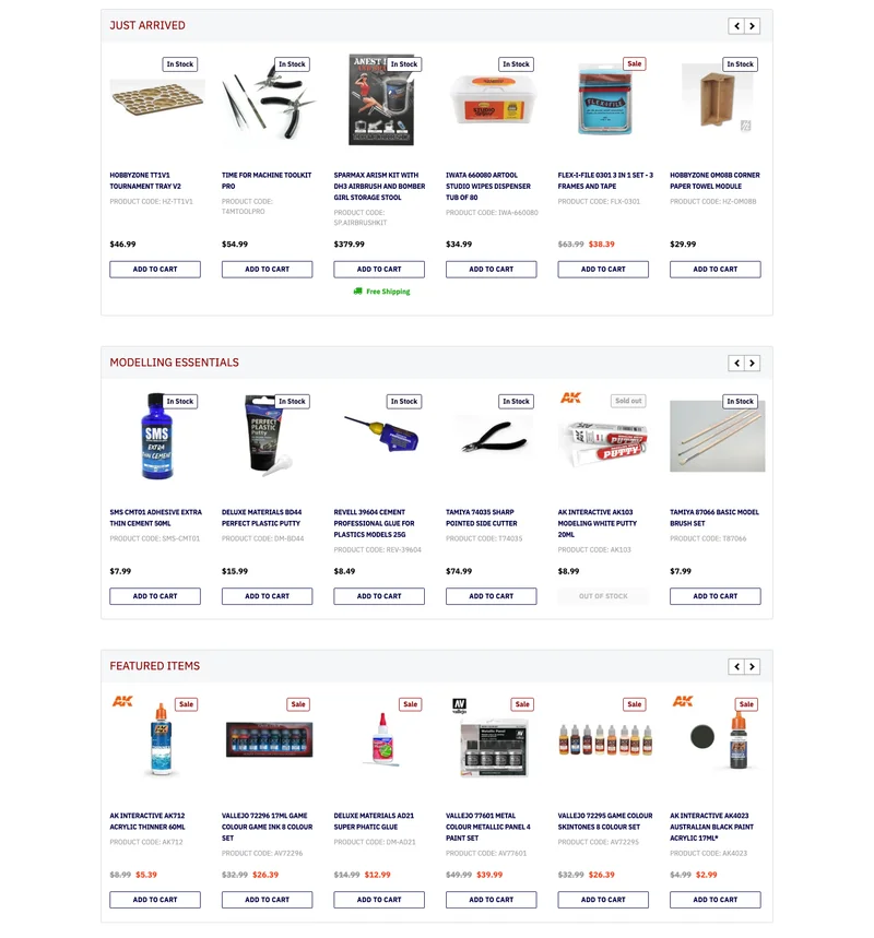 Collection page recommendation strategies