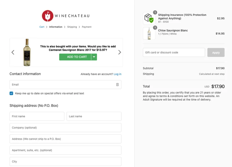 Shopping cart and checkout recommendation strategies