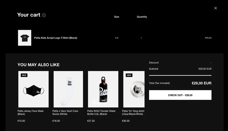 Shopping cart and checkout recommendation strategies