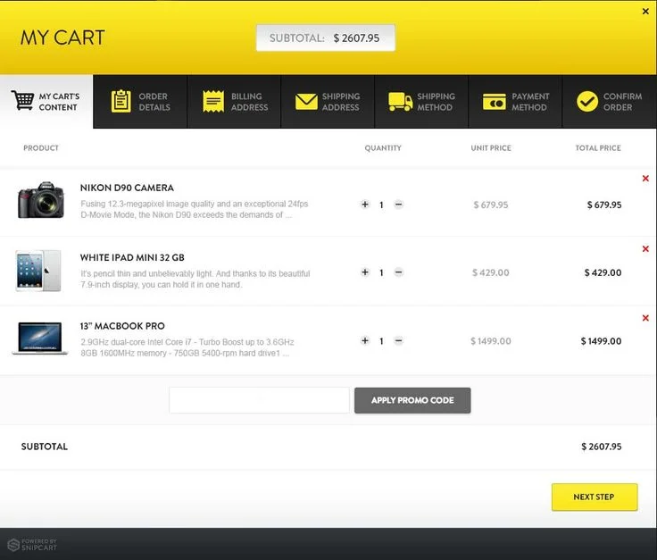 SnipCart headless commerce shopping cart